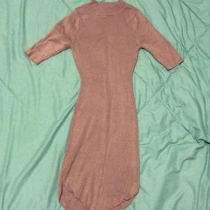 Purple form fitting dress